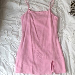 Pink shift dress